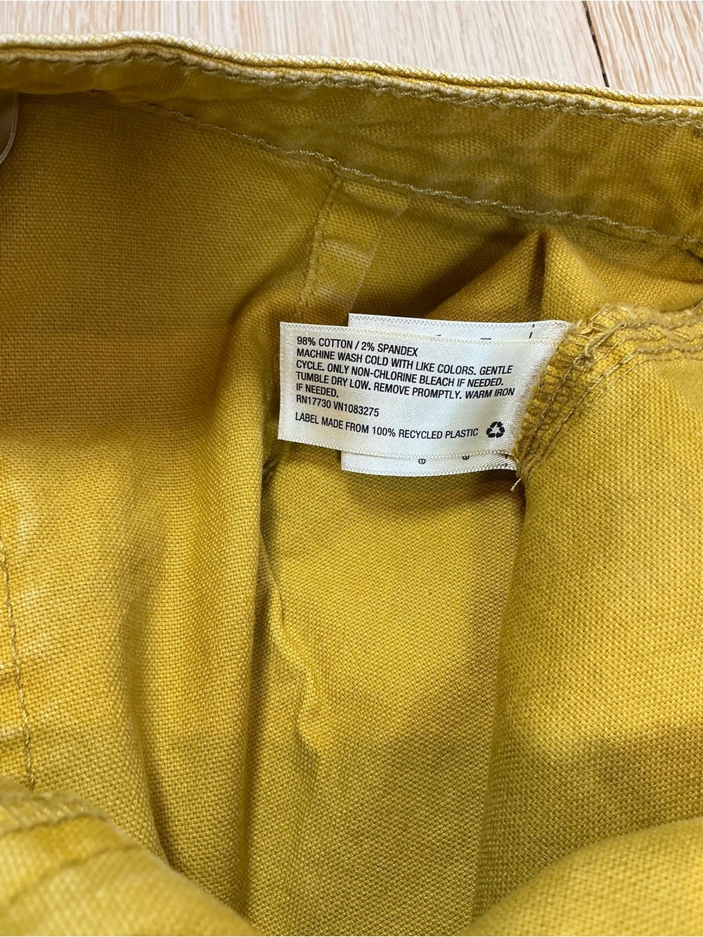 Universal Thread Wide Leg Capri Denim Pants Mustard Yellow Womens Size 2/26 - Picture 8 of 11